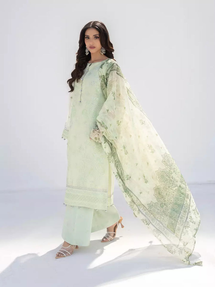 Salitex Unstitched Embroidered Net 3 Piece Suit SUNW7NO112 - Festive Collection