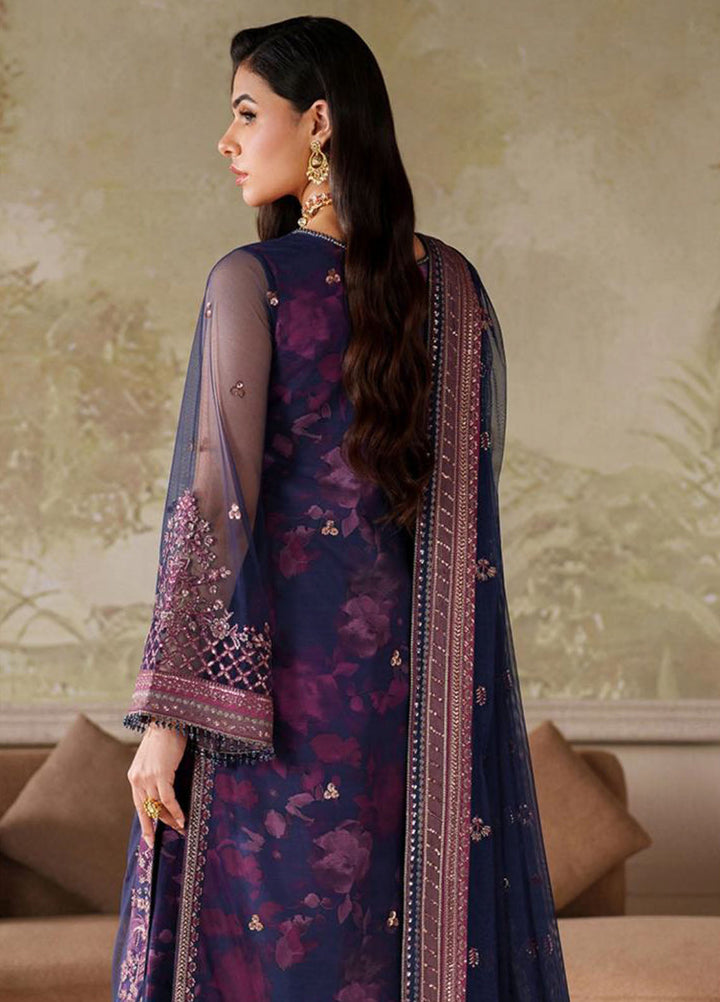 Zarif Embroidered Net Suits Unstitched 3 Piece ZAF25ZU ZRF-ZPE-03 Asra - Formals Collection