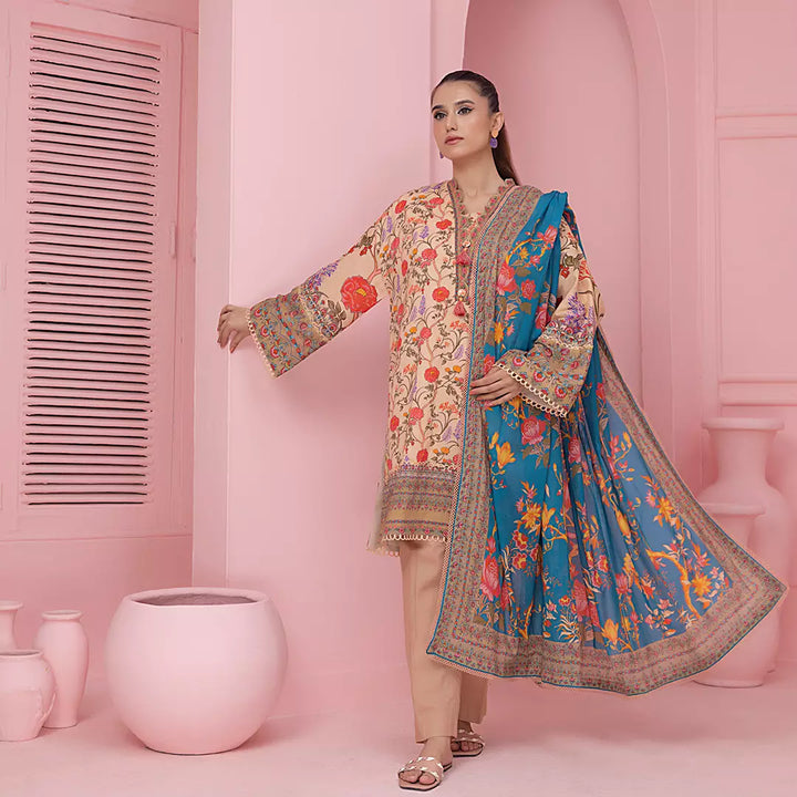 Salitex Women Printed Lawn 3 Piece Suit SSS24U3P003 - Summer Collection