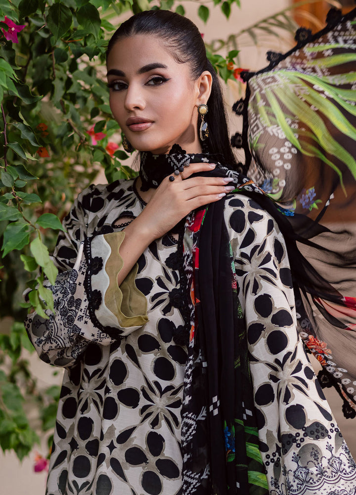 Nureh Printed Slub Linen Suits Unstitched 3 Piece NU25VL SP-166 - Winter Collection