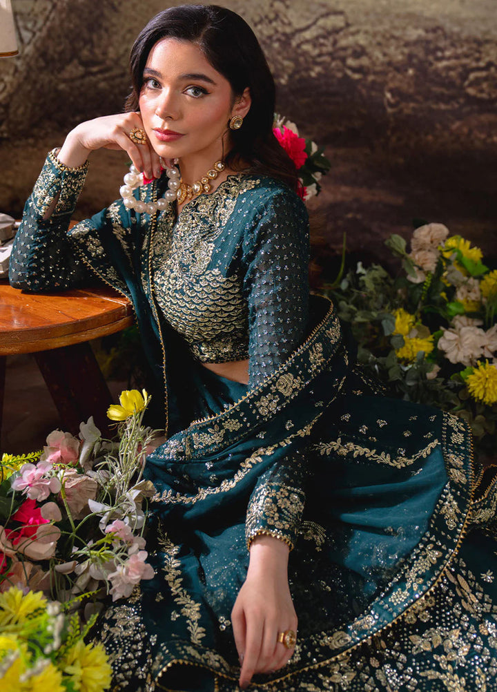 Dastaan by Neeshay Embroidered Chiffon Suits Unstitched 3 Piece NSH25DU Shahnoor - Formals Collection