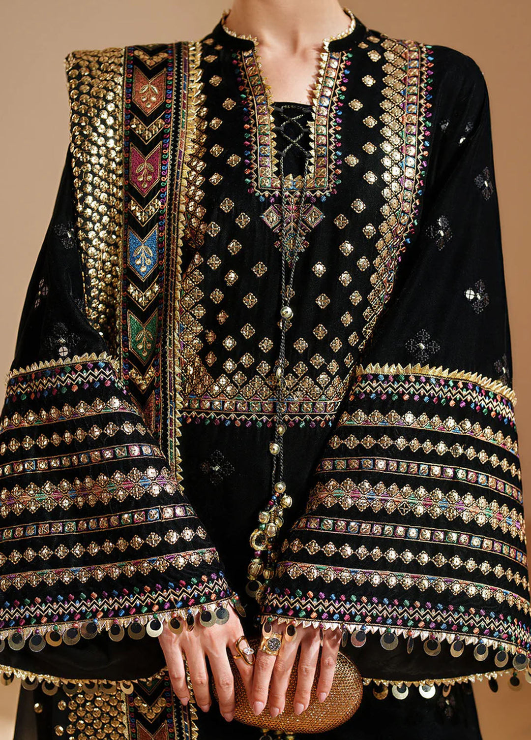 Velvet Vogue by Jazmin Embroidered Velvet Suits Unstitched 3 Piece JZ25VV VVF D-05 - Formals Collection