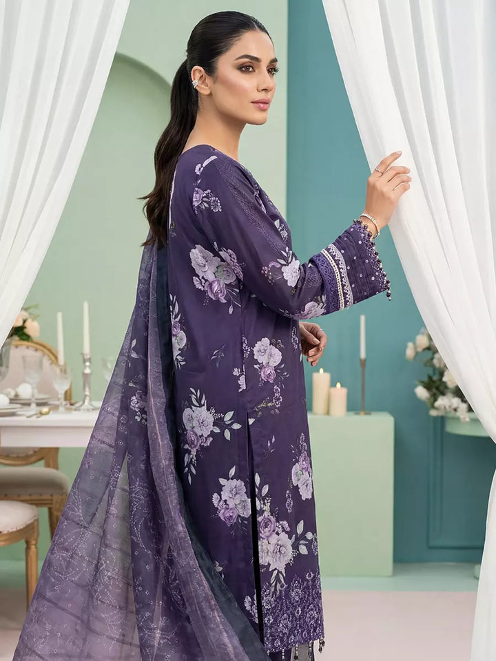 Salitex Women Unstitched Embroidered Lawn 3 Piece Suit SUNS8FS219 - Casual Collection