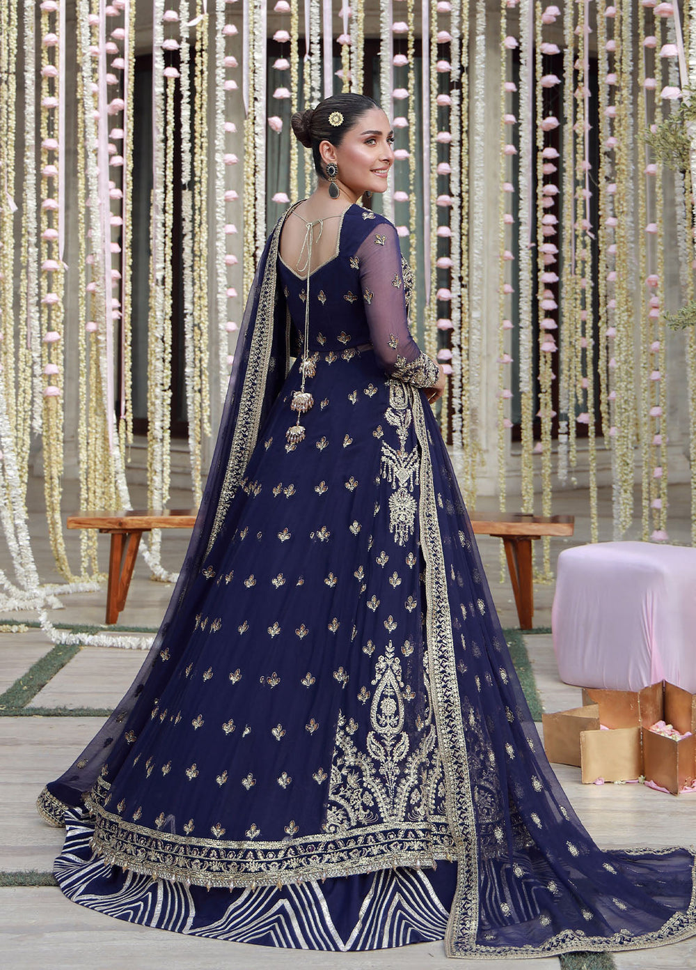 Gulmina Embroidered Chiffon Suits Unstitched 3 Piece GLM25EU D-04 - Formals Collection