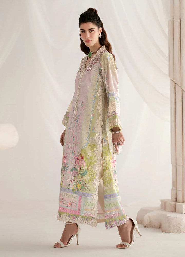 Garden Whisper by Ajr couture Embroidered Silk Suits Unstitched 3 Piece AJR25GWAJR-PS-03 Amoria - Formals Collection