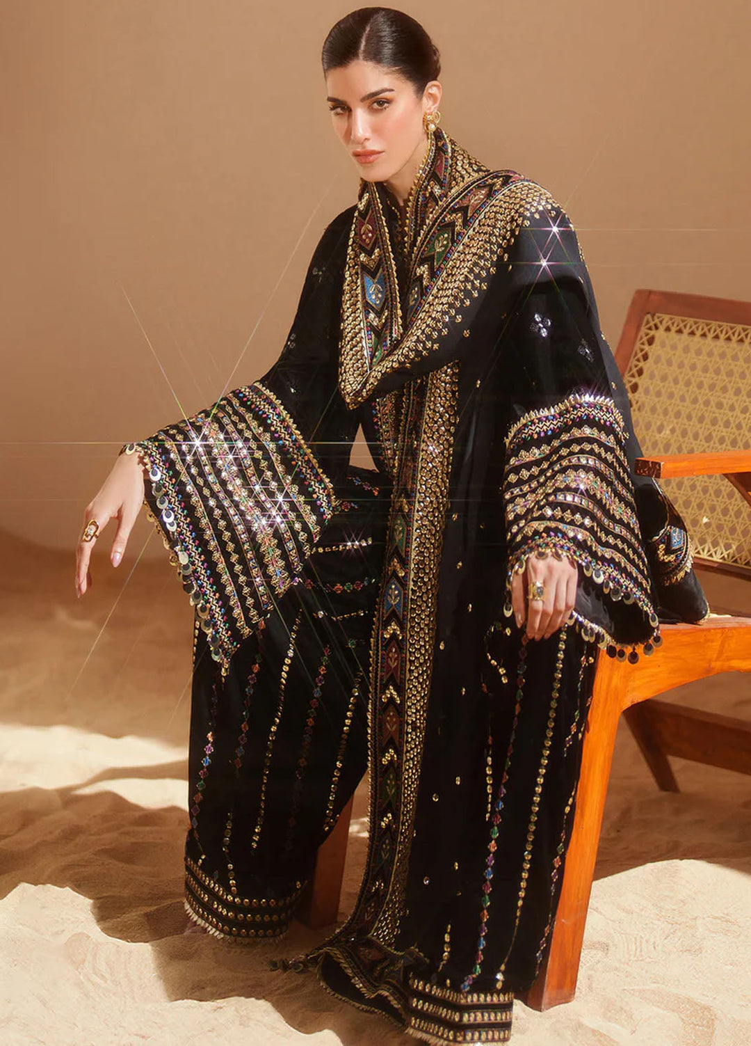 Velvet Vogue by Jazmin Embroidered Velvet Suits Unstitched 3 Piece JZ25VV VVF D-05 - Formals Collection