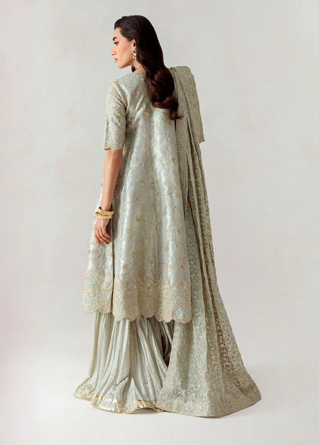 Aik Atelier Embroidered Tissue Suits Unstitched 3 Piece AIK25EF Vl1 D-03 - Formals Collection