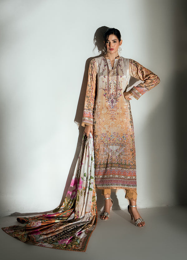 Monarque en Silk by Sahane RTW Hand work Silk 3 Piece Suit CT37003 Montclair Festive Collection