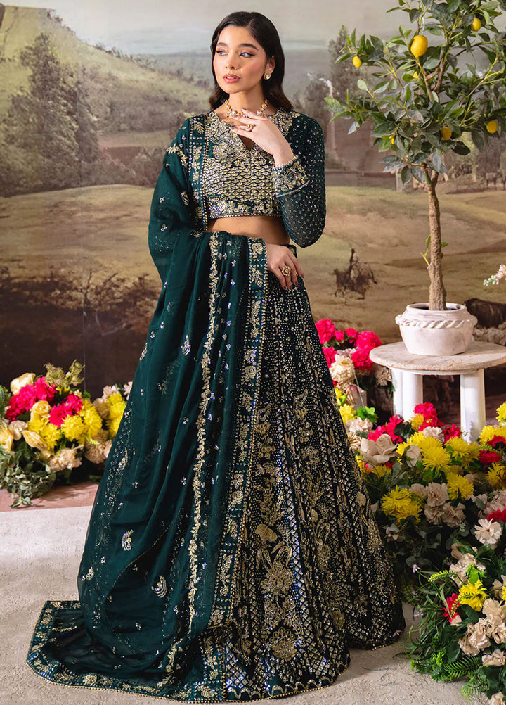 Dastaan by Neeshay Embroidered Chiffon Suits Unstitched 3 Piece NSH25DU Shahnoor - Formals Collection