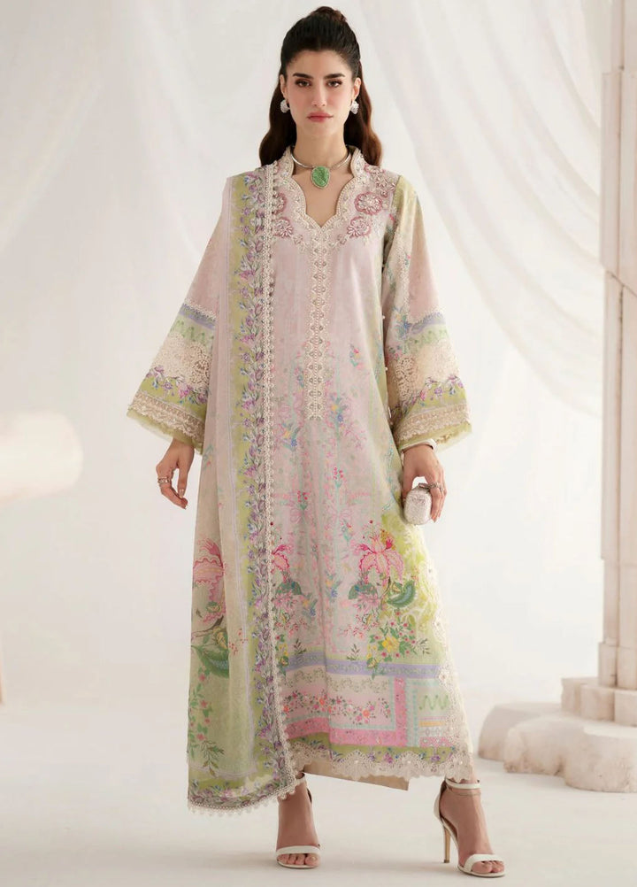 Garden Whisper by Ajr couture Embroidered Silk Suits Unstitched 3 Piece AJR25GWAJR-PS-03 Amoria - Formals Collection