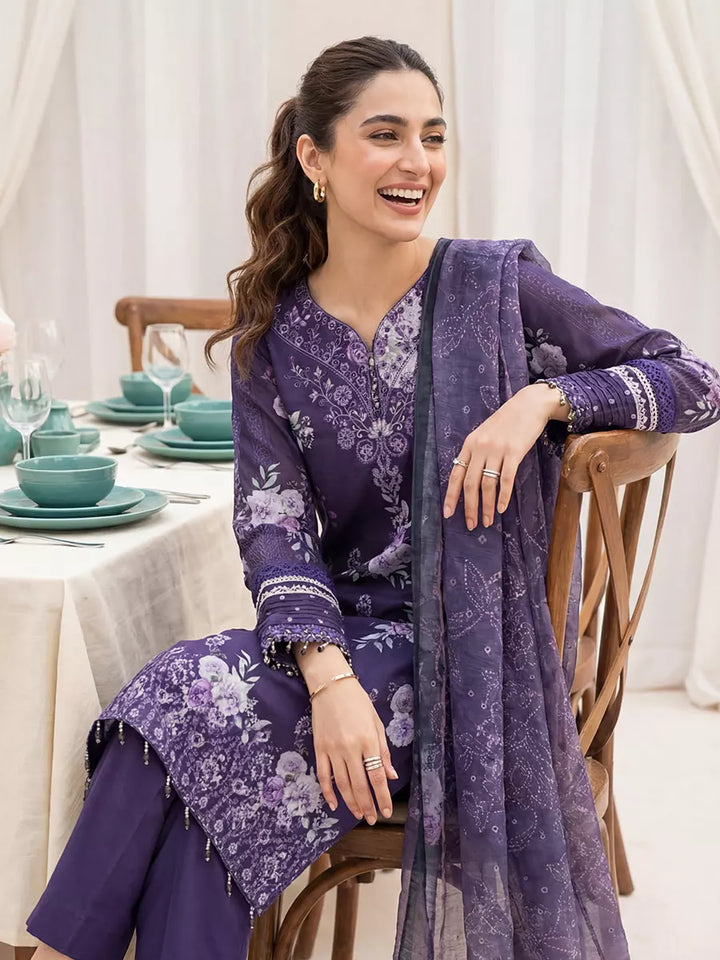 Salitex Women Unstitched Embroidered Lawn 3 Piece Suit SUNS8FS219 - Casual Collection