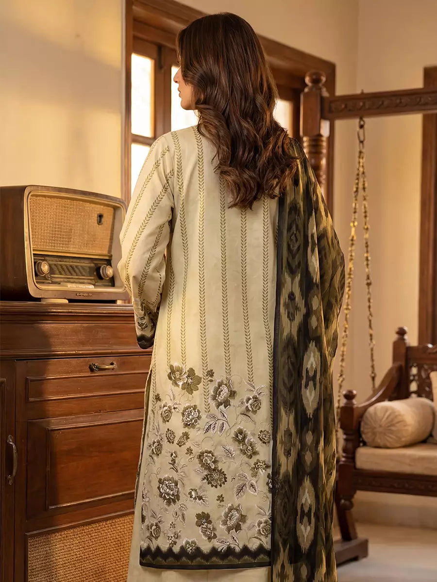 Salitex Unstitched Printed Lawn Silk 3 Piece Suit SUNS7ASI371 - Casual Collection