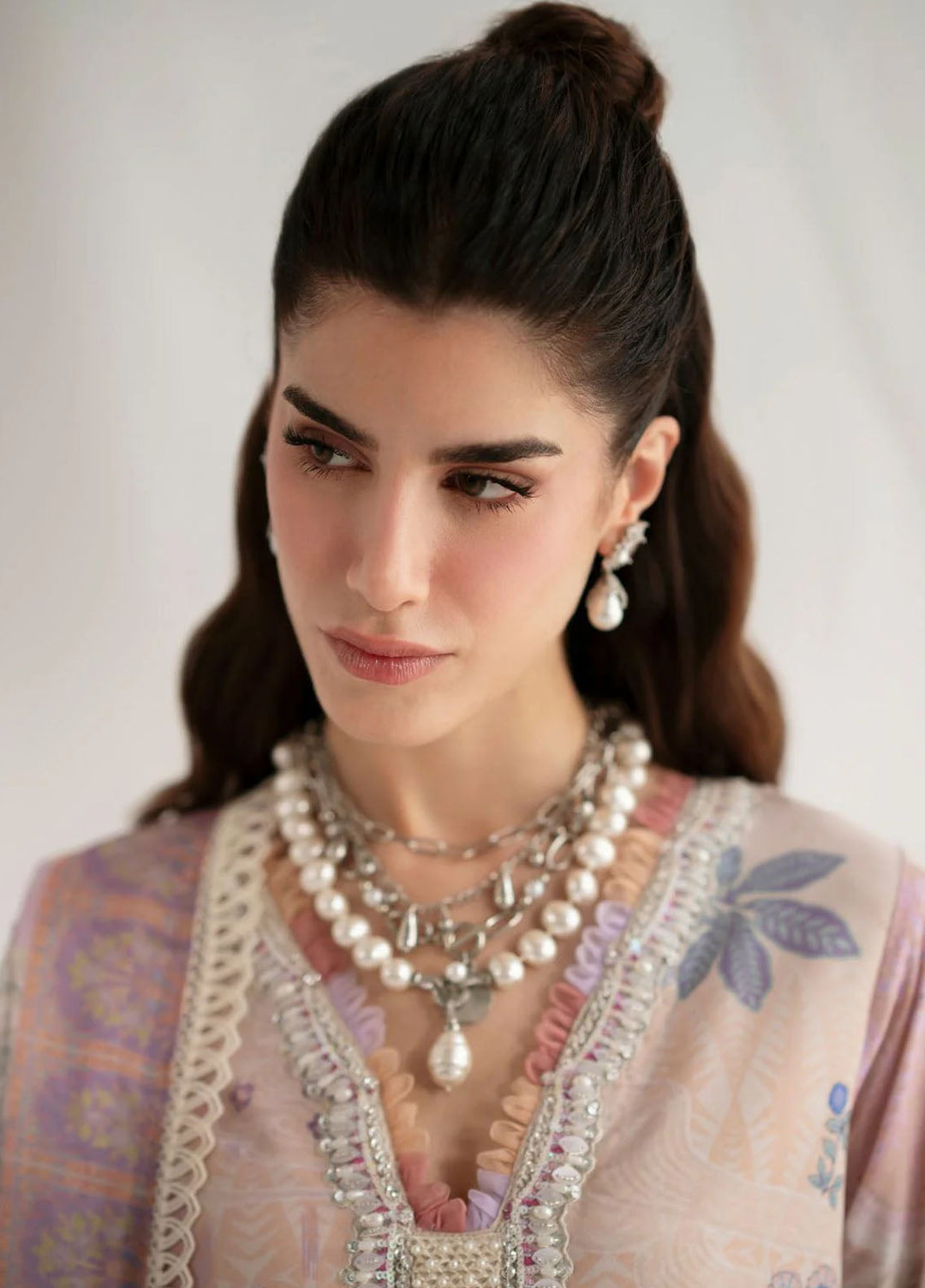 Garden Whisper by Ajr couture Embroidered Silk Suits Unstitched 3 Piece AJR25GWAJR-PS-02 Rosira - Formals Collection