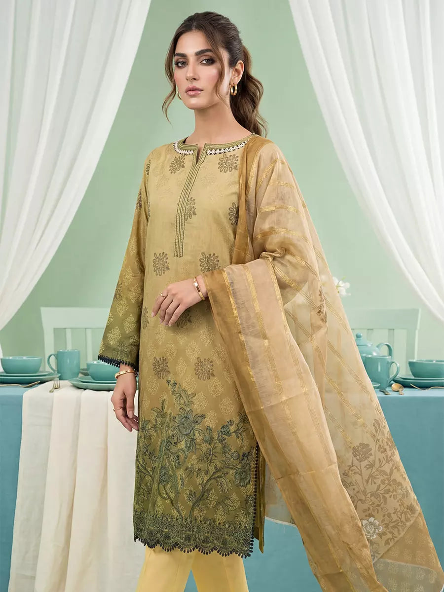 Salitex Women Unstitched Embroidered Lawn 3 Piece Suit SUNS8FS216 - Casual Collection