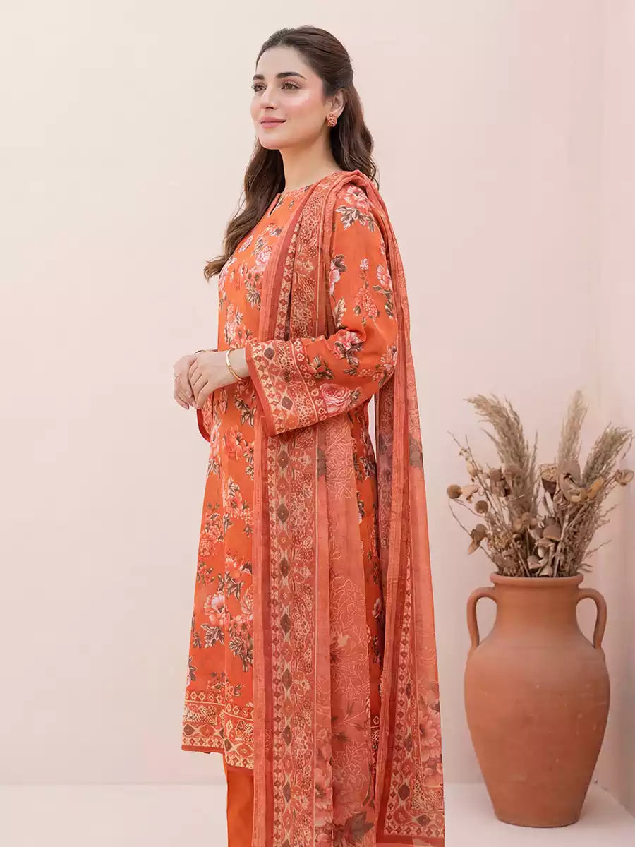 Salitex Women Unstitched Printed Lawn 3 Piece Suit SSW6U3P411 - Casual Collection