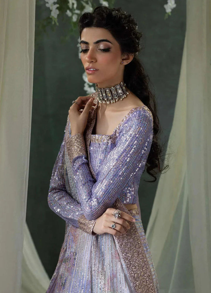 Aik Atelier Embroidered Chiffon Saree Unstitched 3 Piece AIK25EF D-04 - Formals Collection