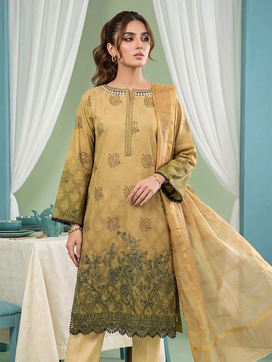 Salitex Women Unstitched Embroidered Lawn 3 Piece Suit SUNS8FS216 - Casual Collection