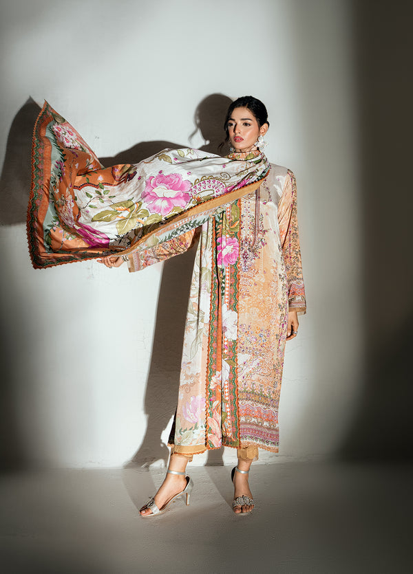 Monarque en Silk by Sahane RTW Hand work Silk 3 Piece Suit CT37003 Montclair Festive Collection