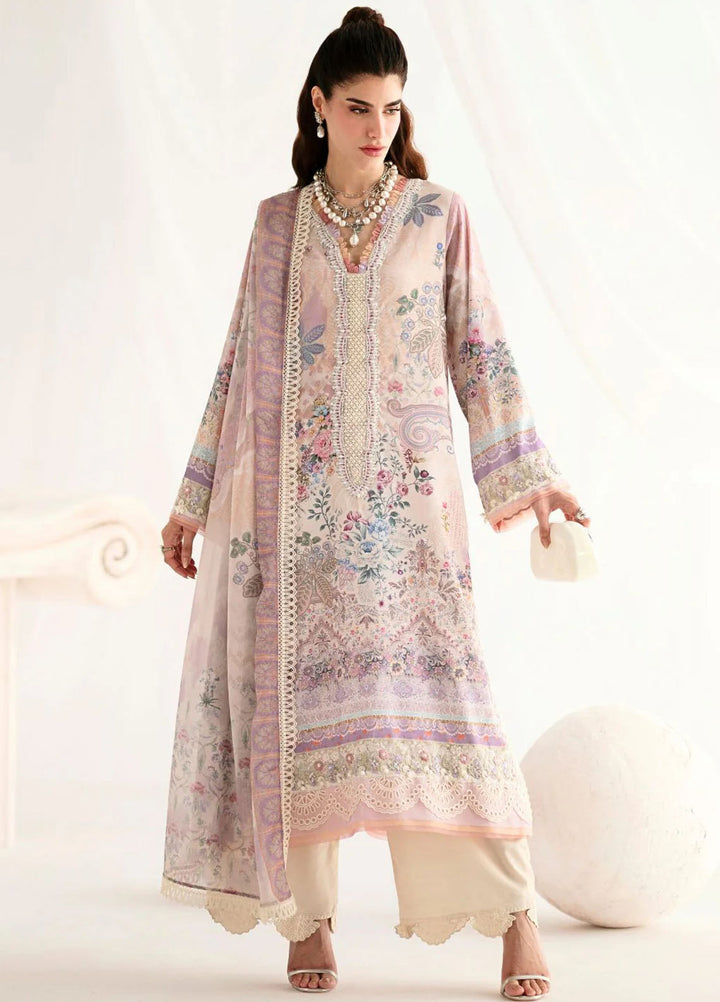 Garden Whisper by Ajr couture Embroidered Silk Suits Unstitched 3 Piece AJR25GWAJR-PS-02 Rosira - Formals Collection