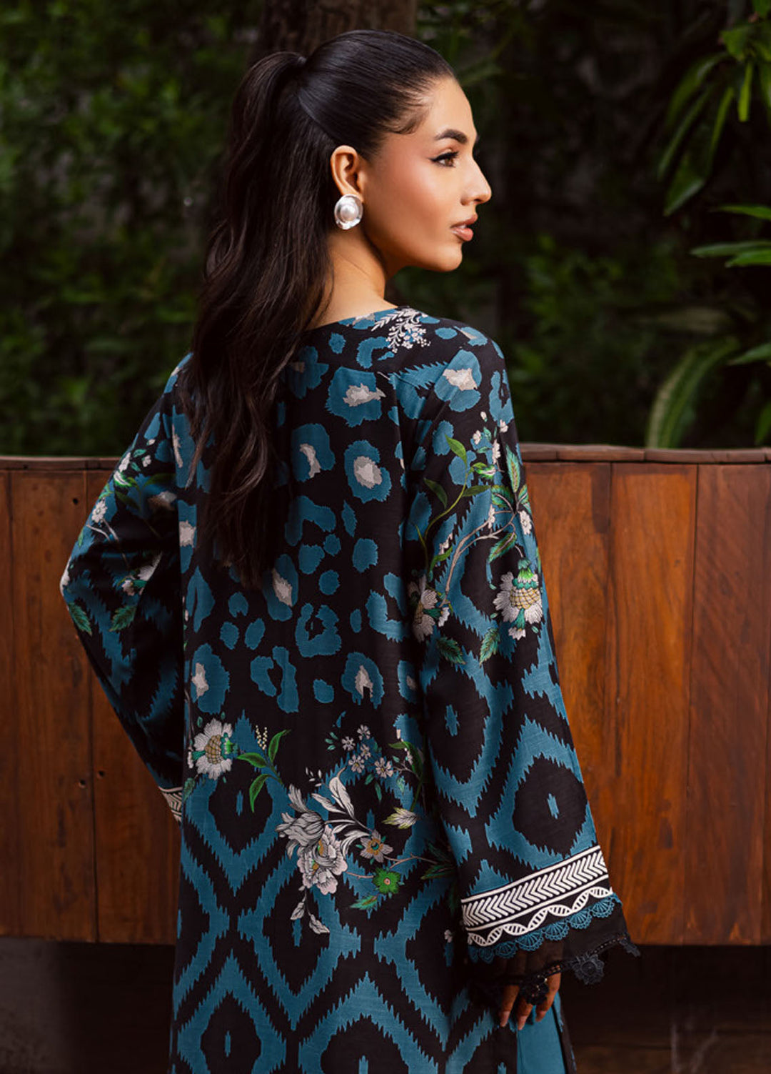Nureh Printed Slub Linen Suits Unstitched 3 Piece NU25VL SP-165 - Winter Collection