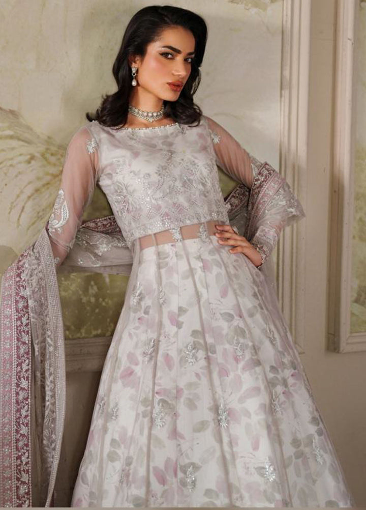 Zarif Embroidered Net Suits Unstitched 3 Piece ZR25UF ZRF-ZPE-01 Anairah - Formals Collection