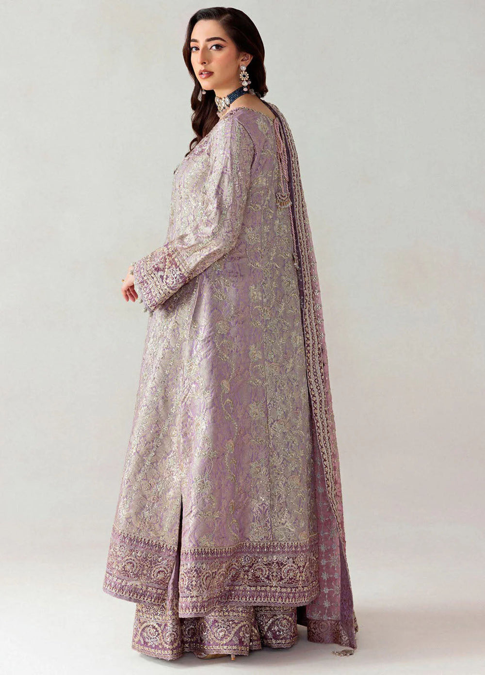 Aik Atelier Embroidered Jamwar Suits Unstitched 3 Piece AIK25EF Vl1 D-05 - Formals Collection
