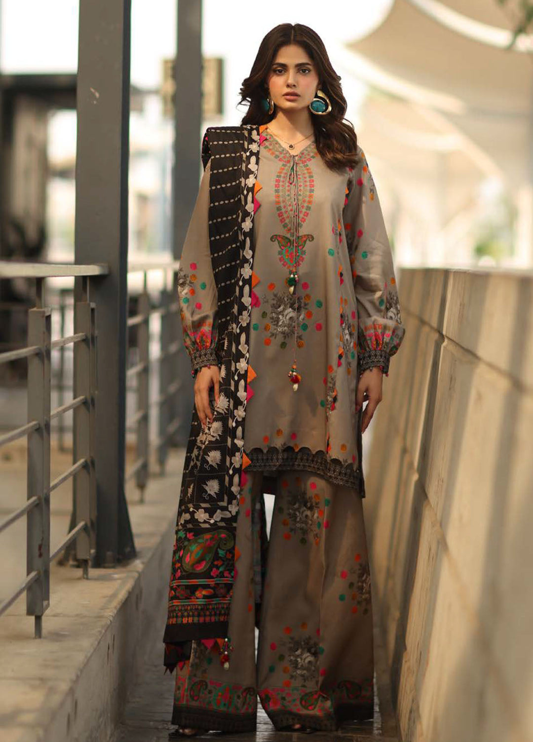 C Prints by Charizma Printed Linen Suits Unstitched 3 Piece CZ25CW CPW5-13 - Winter Collection