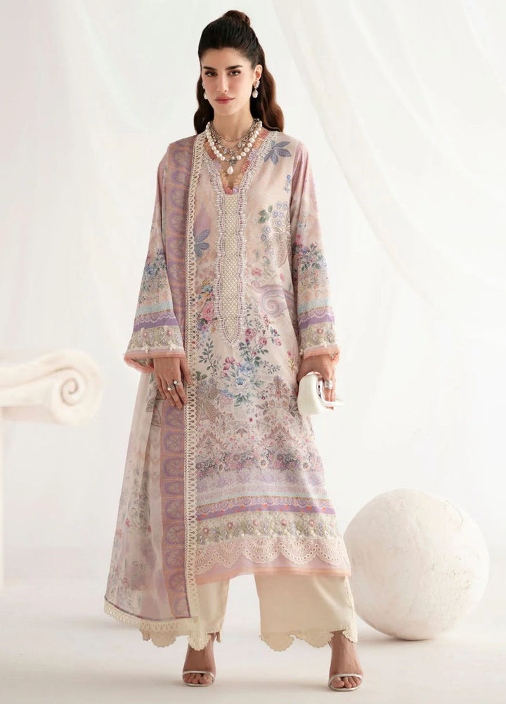 Garden Whisper by Ajr couture Embroidered Silk Suits Unstitched 3 Piece AJR25GWAJR-PS-02 Rosira - Formals Collection