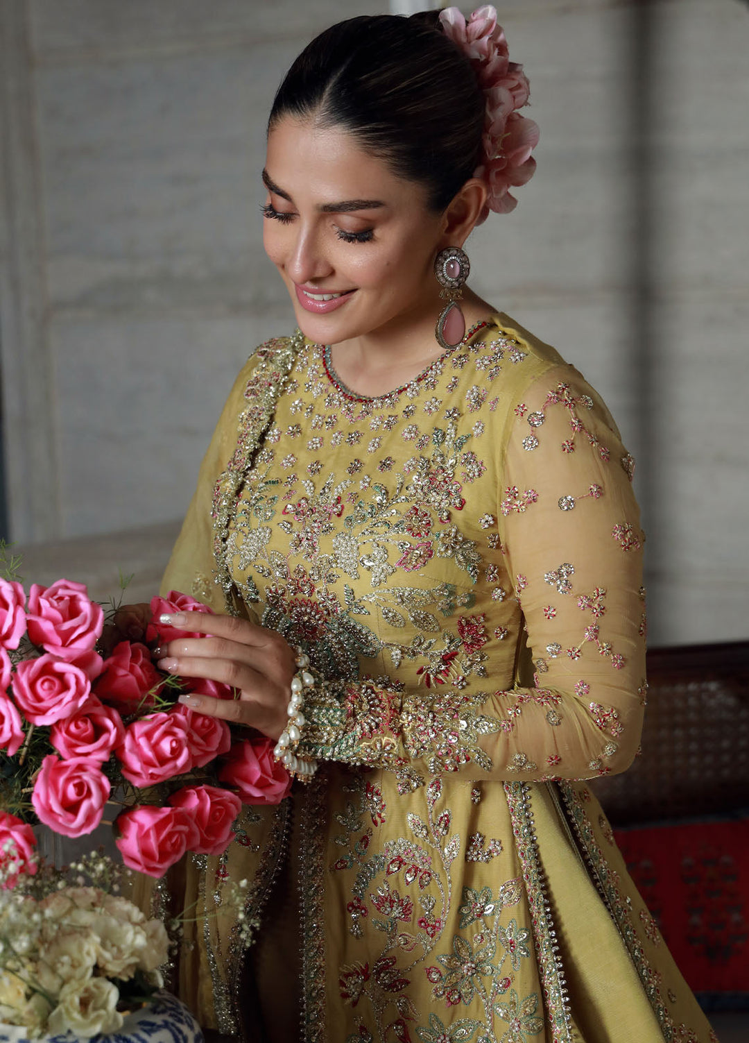 Gulmina Embroidered Chiffon Suits Unstitched 3 Piece GLM25EU D-02 - Formals Collection