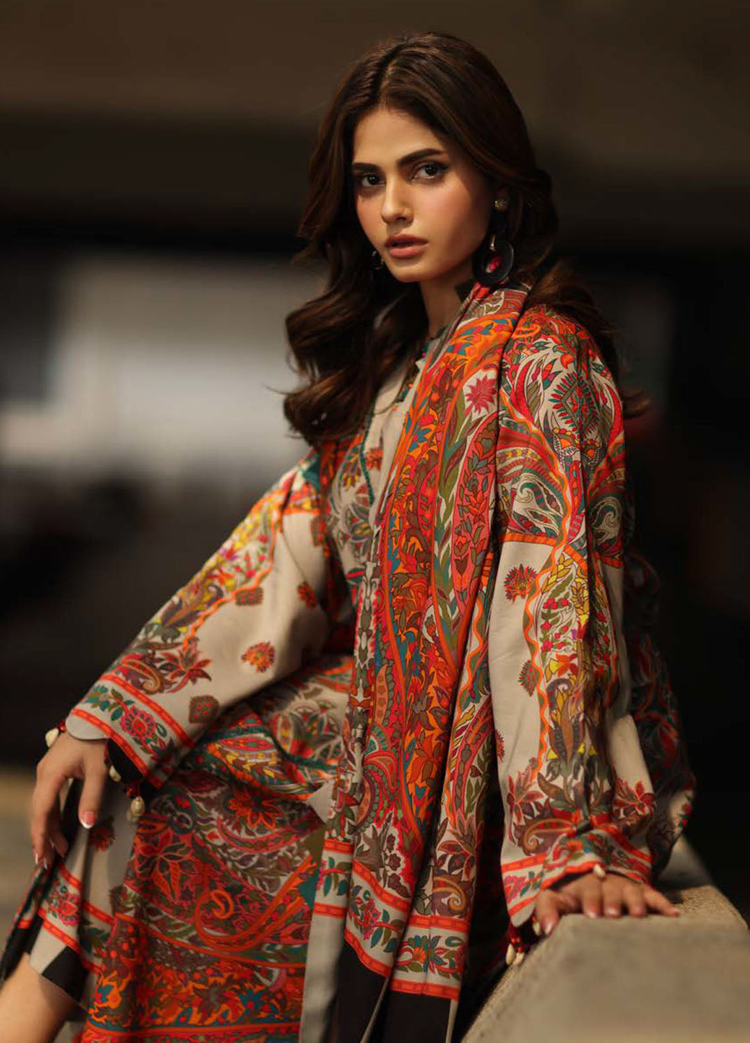 C Prints by Charizma Printed Linen Suits Unstitched 3 Piece CZ25CW CPW5-12 - Winter Collection