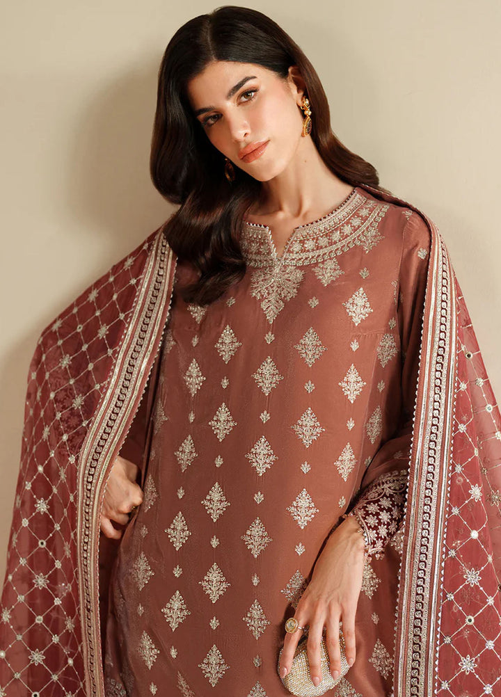 Velvet Vogue by Jazmin Embroidered Velvet Suits Unstitched 3 Piece JZ25VV VVF D-03 - Formals Collection