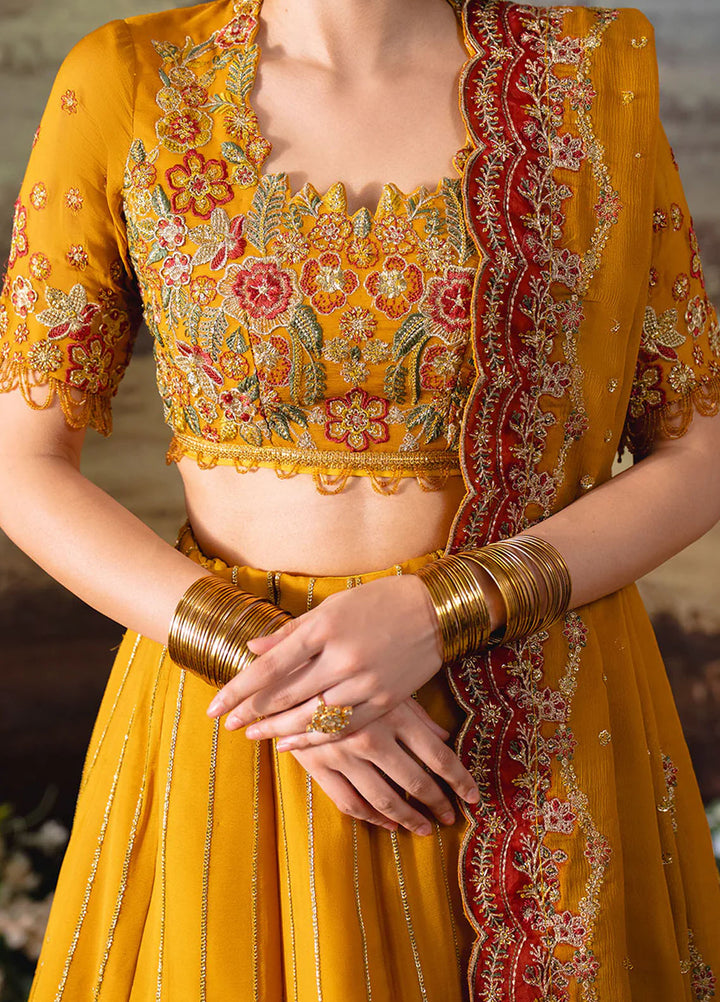 Dastaan by Neeshay Embroidered Chiffon Suits Unstitched 3 Piece NSH25DU Zarafshaan - Formals Collection