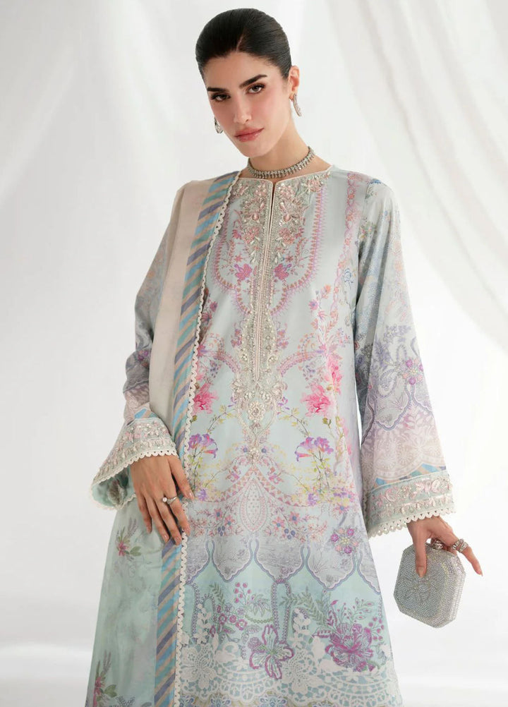 Garden Whisper by Ajr couture Embroidered Silk Suits Unstitched 3 Piece AJR25GWAJR-PS-04 Aurina - Formals Collection