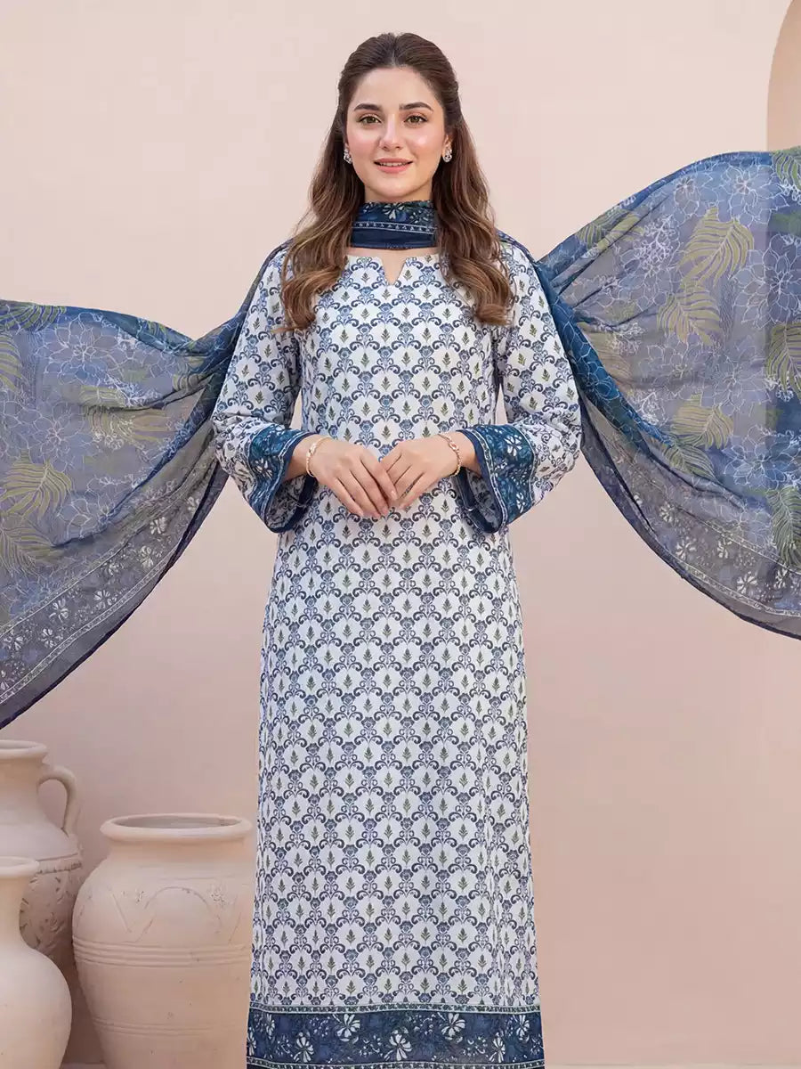Salitex Women Unstitched Printed Lawn 3 Piece Suit SSW6U3P408 - Casual Collection
