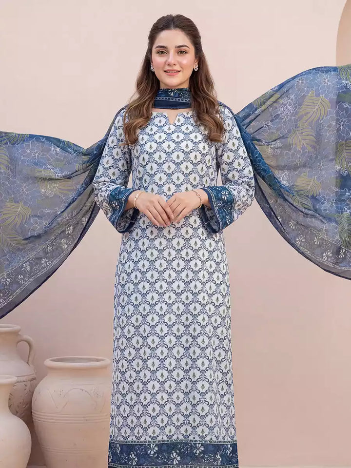 Salitex Women Unstitched Printed Lawn 3 Piece Suit SSW6U3P408 - Casual Collection