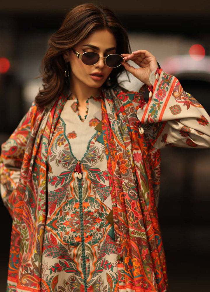 C Prints by Charizma Printed Linen Suits Unstitched 3 Piece CZ25CW CPW5-12 - Winter Collection