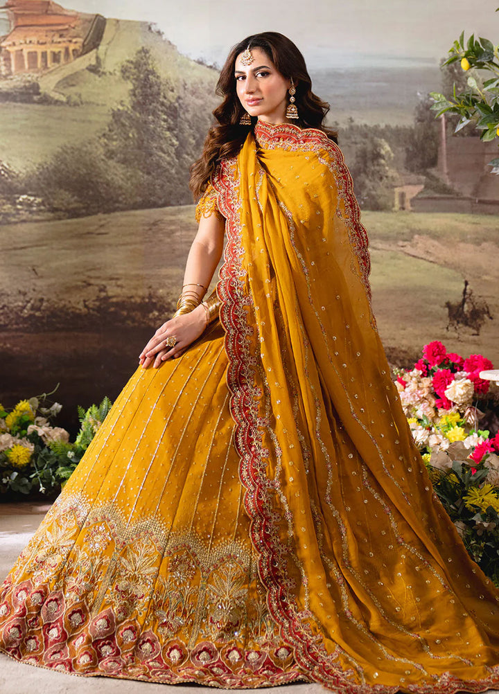 Dastaan by Neeshay Embroidered Chiffon Suits Unstitched 3 Piece NSH25DU Zarafshaan - Formals Collection