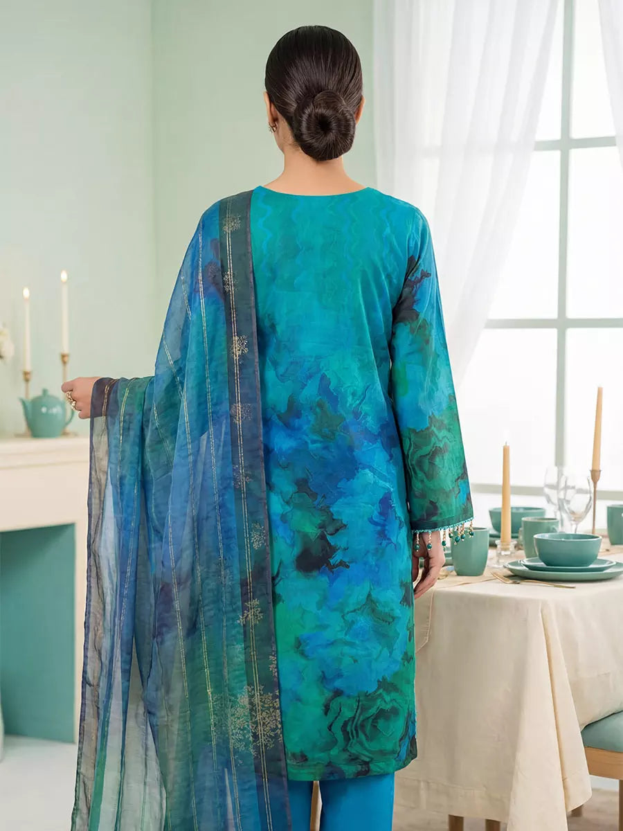 Salitex Women Unstitched Embroidered Lawn 3 Piece Suit SUNS8FS213 - Casual Collection