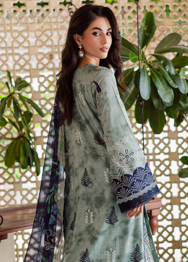 Nureh Printed Slub Linen Suits Unstitched 3 Piece NU25VL SP-164 - Winter Collection