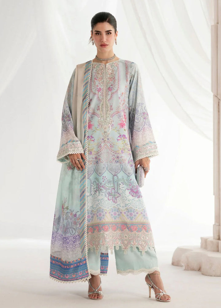 Garden Whisper by Ajr couture Embroidered Silk Suits Unstitched 3 Piece AJR25GWAJR-PS-04 Aurina - Formals Collection