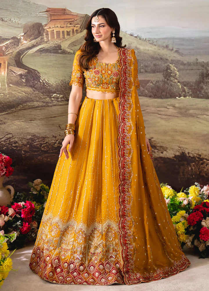 Dastaan by Neeshay Embroidered Chiffon Suits Unstitched 3 Piece NSH25DU Zarafshaan - Formals Collection