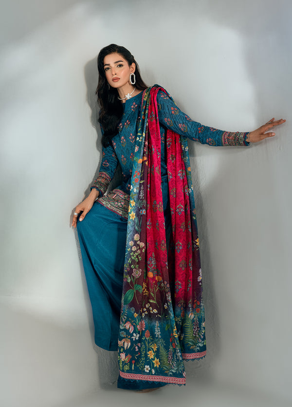 Monarque en Silk by Sahane RTW Hand work Silk 3 Piece Suit CT37005 Eloise Festive Collection