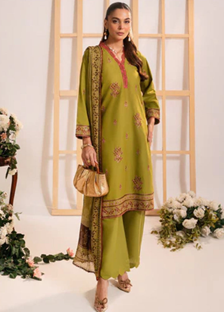 Autumn Echo by Meerak Pret Embroidered Cambric 3 Piece Suit Nayla