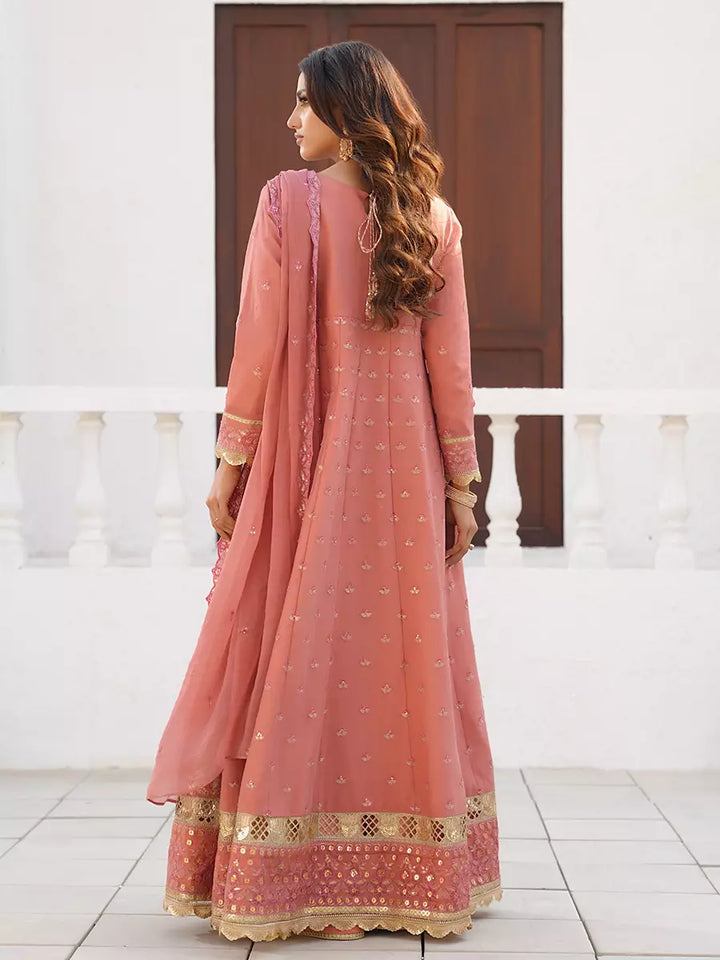 Salitex Unstitched Embroidered Chiffon 3 Piece Suit SUNW7CH111 - Festive Collection