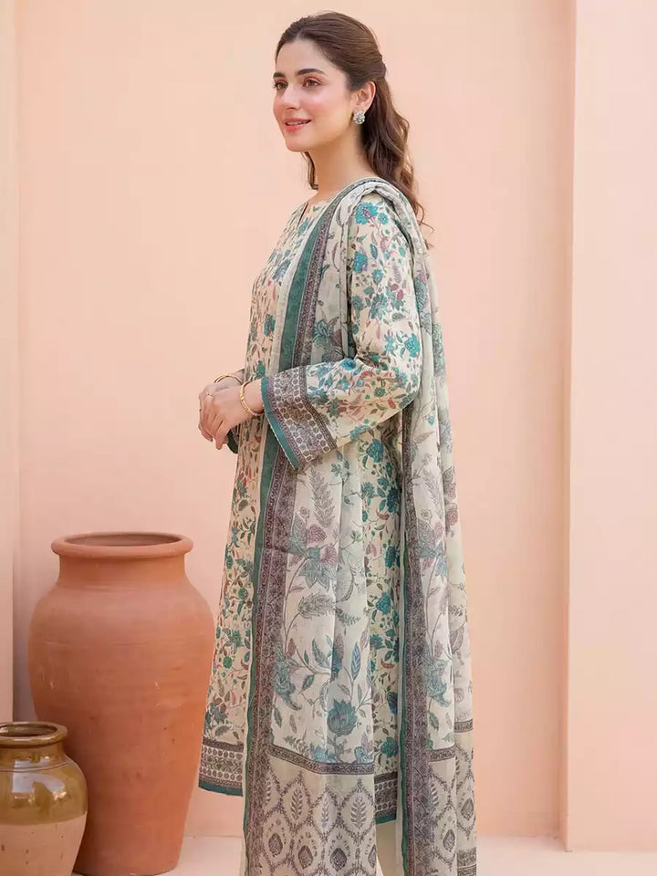 Salitex Women Unstitched Printed Lawn 3 Piece Suit SSW6U3P405 - Casual Collection