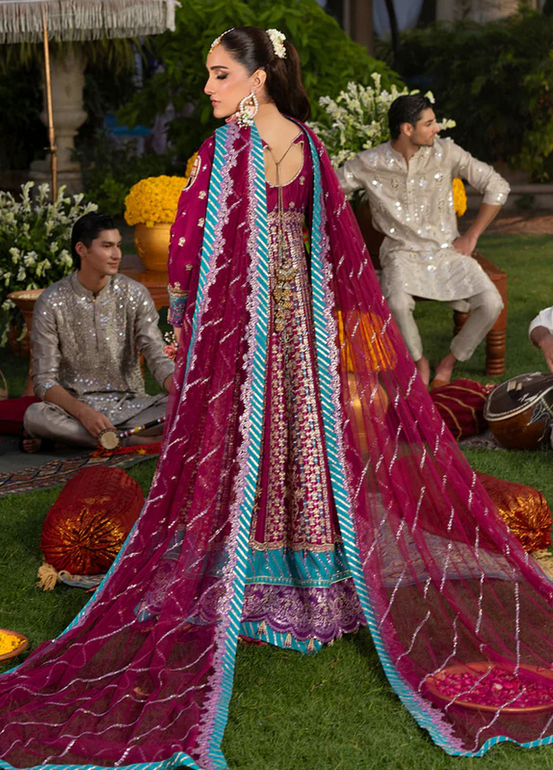 Haye Dil by Sahane Embroidered Raw Silk Suits Unstitched 3 Piece SNE25HD CT 29002 Song of Joy - Formals Collection