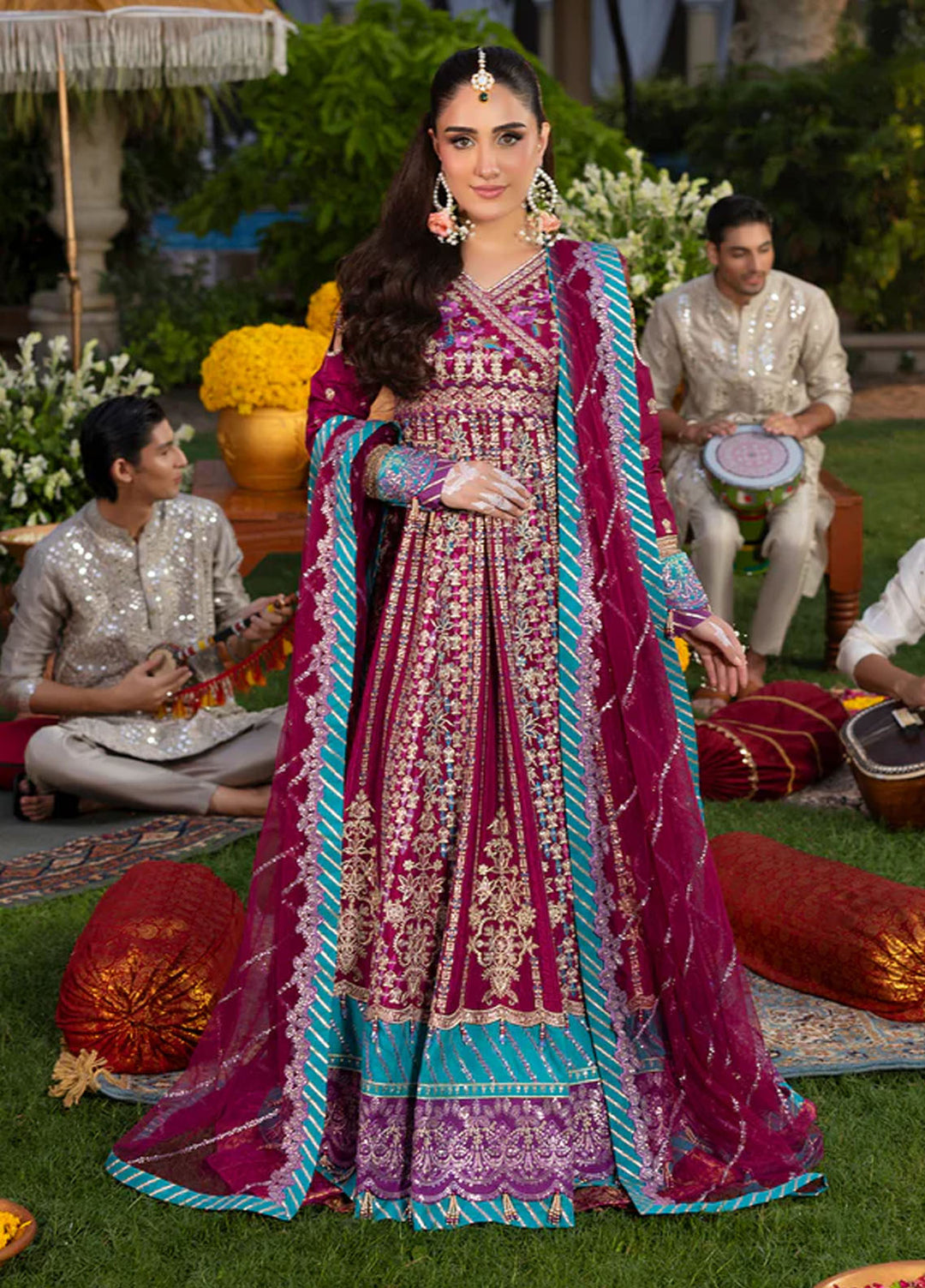 Haye Dil by Sahane Embroidered Raw Silk Suits Unstitched 3 Piece SNE25HD CT 29002 Song of Joy - Formals Collection