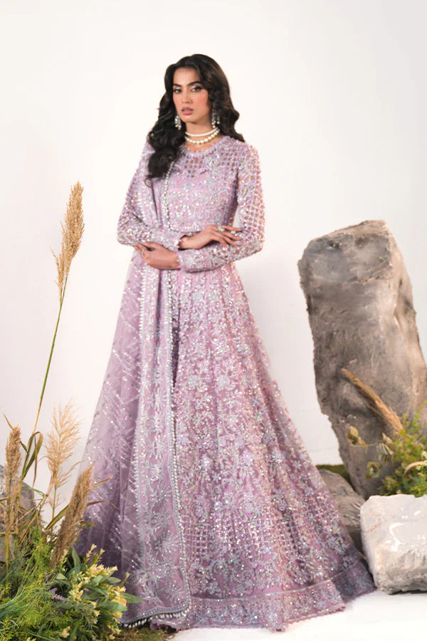 Celeste by Saffron Embroidered Net Suits Unstitched 3 Piece SFR24C Mahroo - Festive Collection