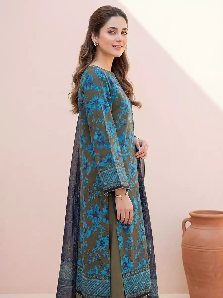 Salitex Women Unstitched Printed Lawn 3 Piece Suit SSW6U3P407 - Casual Collection