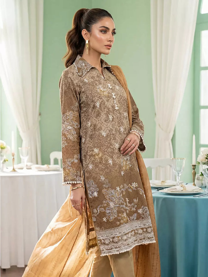 Salitex Women Unstitched Embroidered Lawn 3 Piece Suit SUNS8FS211 - Casual Collection